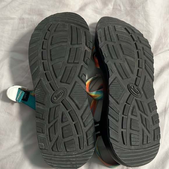 Chaco rainbow colored strapped sandals. Size 8 - Picture 2 of 3
